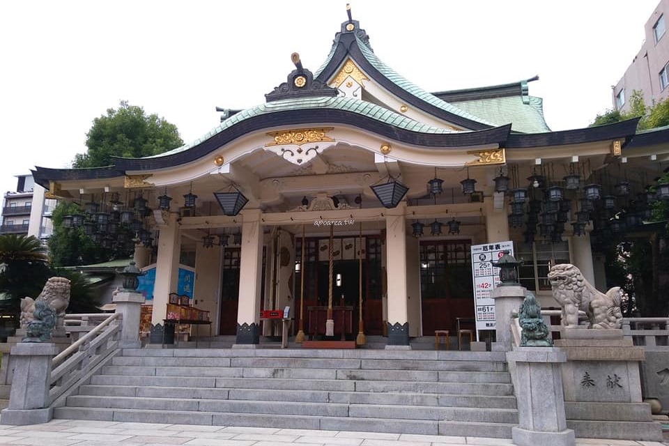 大阪難波八阪神社 獅子大開口隱身巷弄中巨大獅子殿解厄運送福氣 蘋果話日常