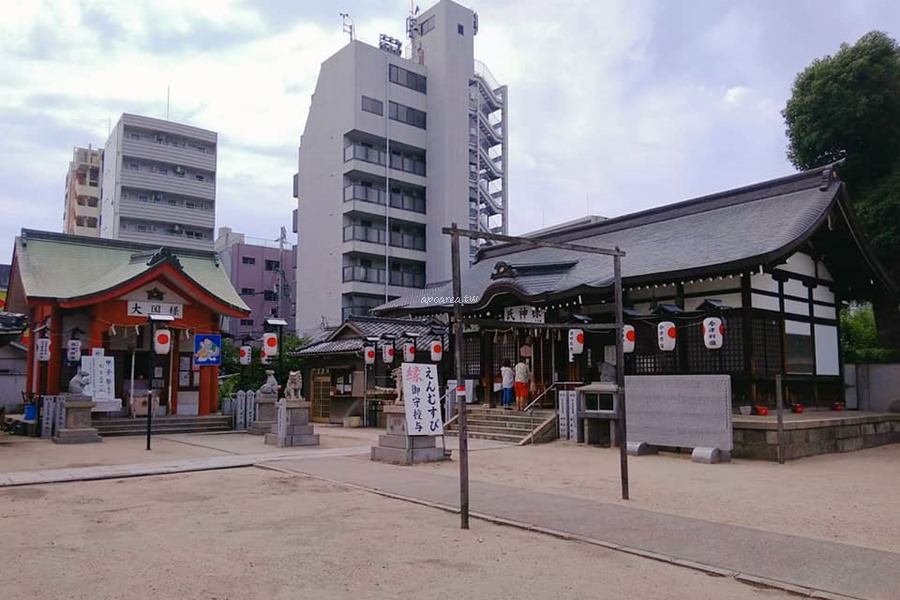 敷津松之宮大國主神社 不怕老鼠咬布袋拿著金槌糧袋老鼠鎮守的招財神社日出大國社楠稲荷神社 蘋果話日常