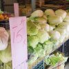 東興市場平價菜攤，標價清楚不用問，秤重單價通通有，越到中午越便宜。